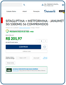 Incluir produto no carrinho